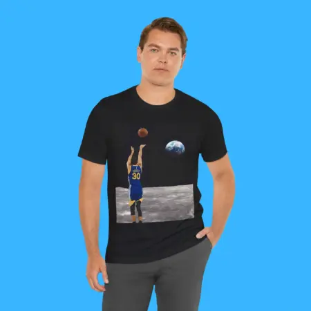 Stephen Curry Shooting From the Moon Shirt