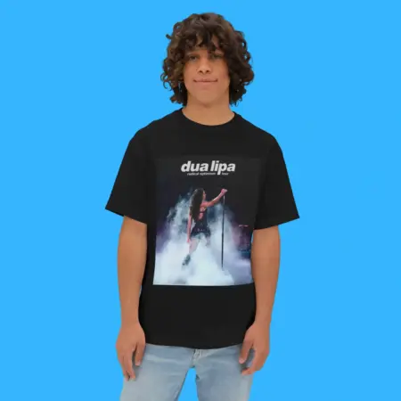 Dua Lipa Print Round Neck Shirt